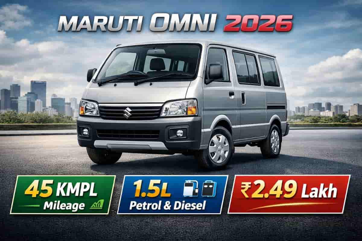 Maruti Omni 2026 Debuts With Big Mileage Claims, New Engines, and Modern Cabin Tech at an Entry-Level Price
