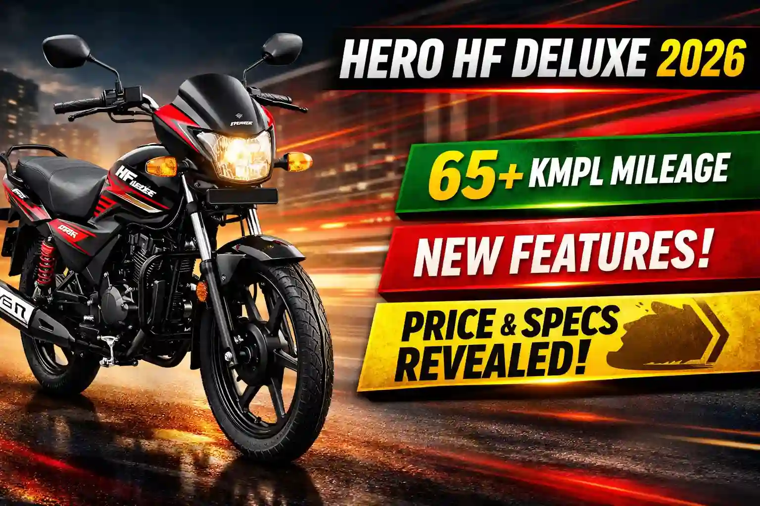 Hero HF Deluxe 2026 Launched in India | Price, Mileage, Specs and Features