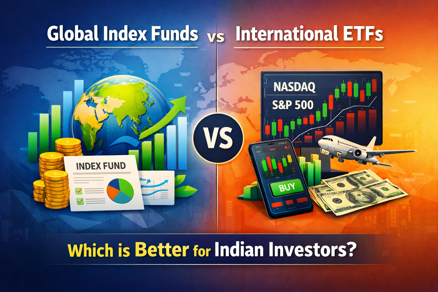 Global index funds vs international ETFs