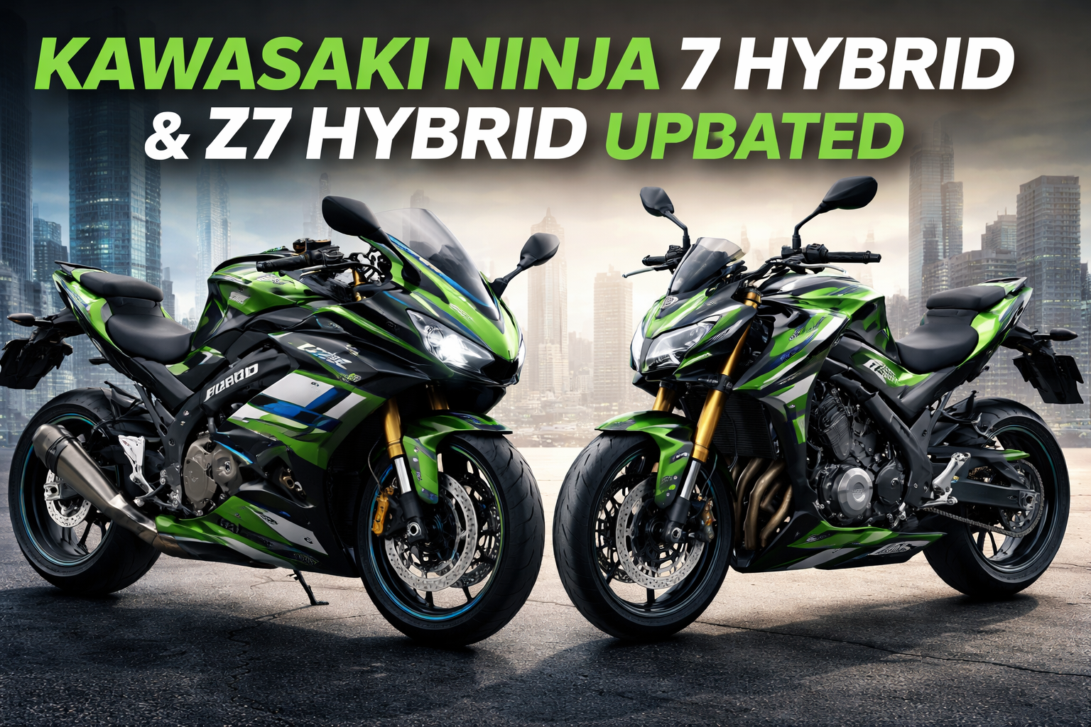 Kawasaki Ninja 7 Hybrid and Z7 Hybrid Updated