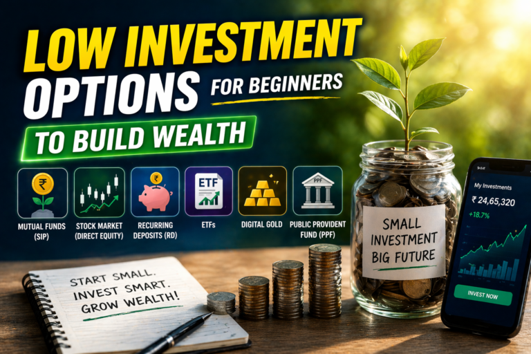 Low Investment Options for Beginners to Build Wealth