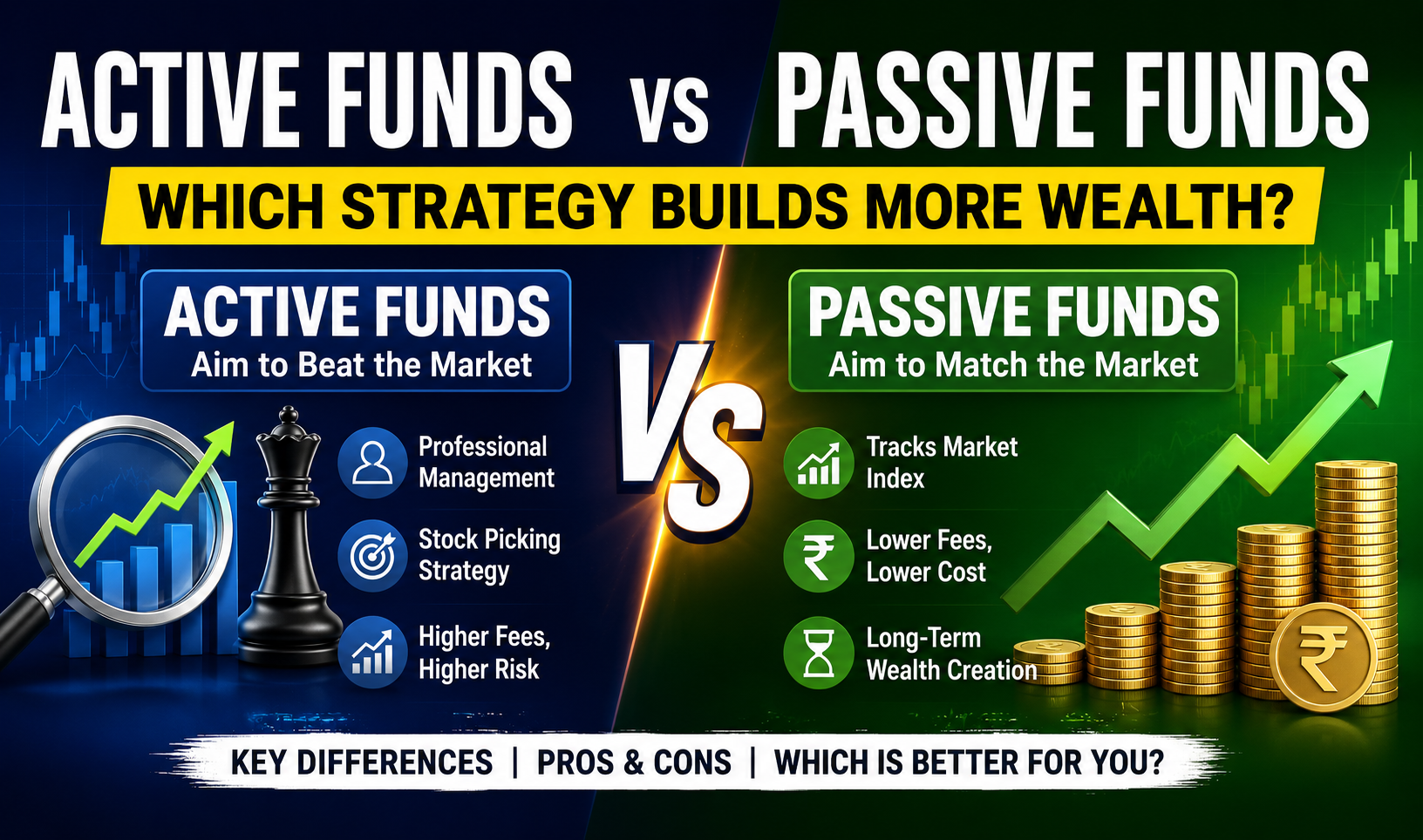 Active Funds vs Passive Funds – Which Strategy Builds More Wealth