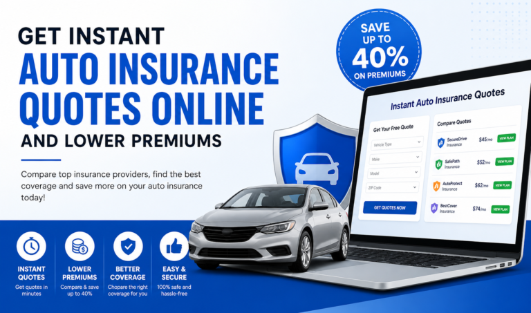 Get Instant Auto Insurance Quotes Online and Lower Premiums