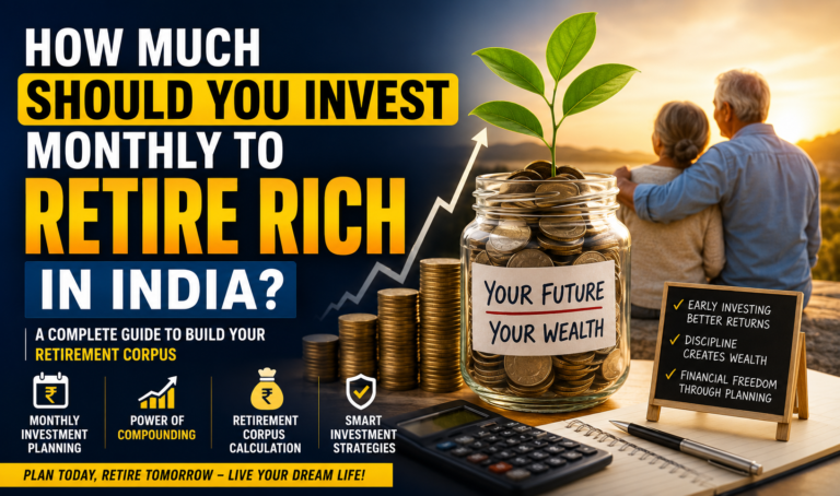 How much should you invest monthly to retire rich in india